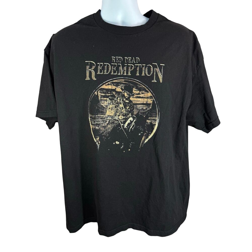 Red Dead Redemption Men's Black T-Shirt - Size 2XL Rockstar Games